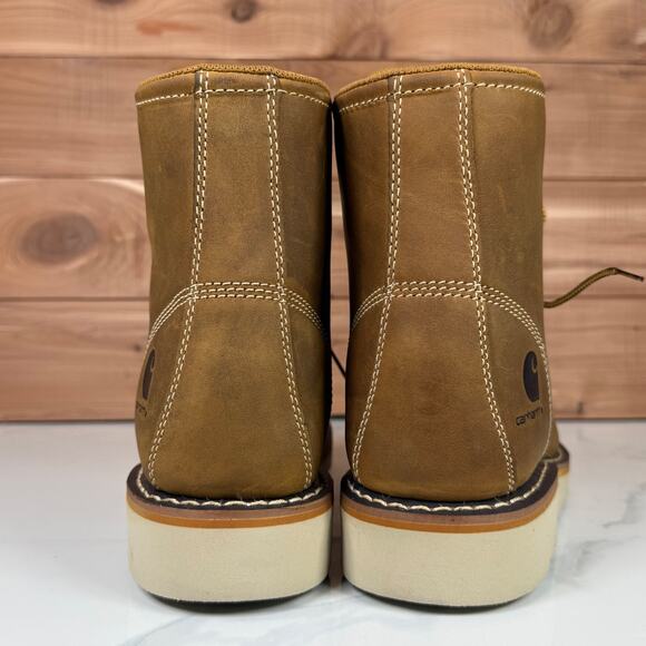 Carhartt Waterproof Moc Toe 6" Wedge Work Boots Brown US Women's 6.5 M NEW - Picture 4 of 15
